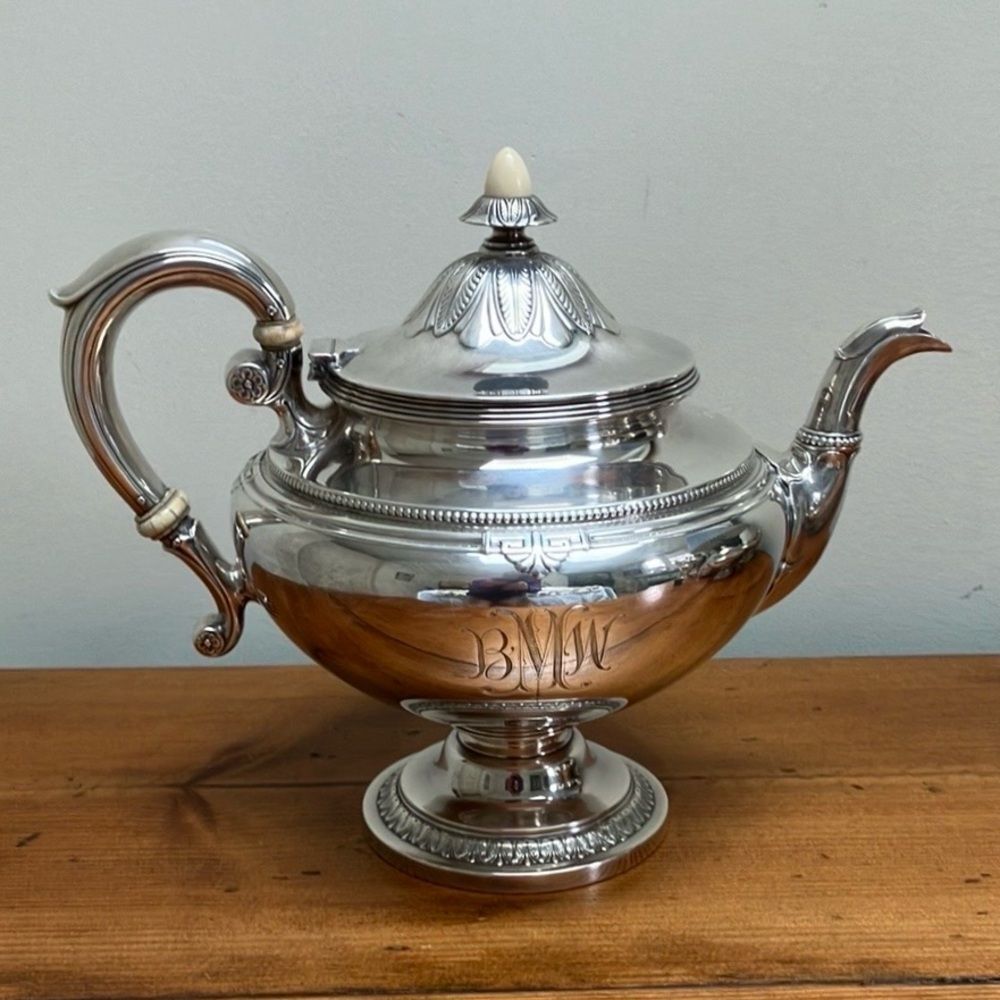 Vintage Gorham Sterling Silver Shamrock V Teapot